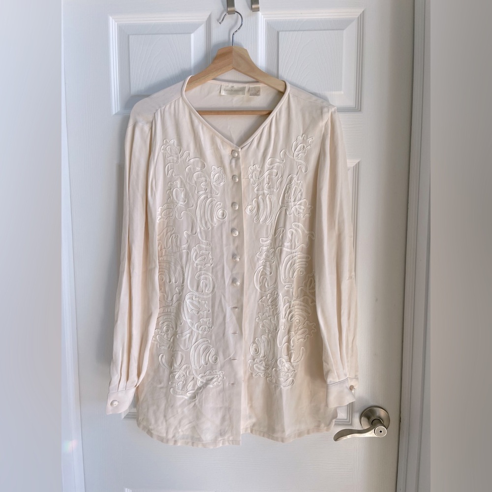 Vintage 100% Silk Blouse